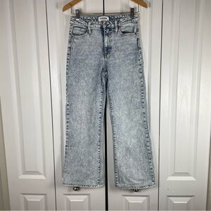 RSQ Tilly’s High Rise Flare Jeans Women’s 26 Blue Acid Wash Denim Grunge 90s